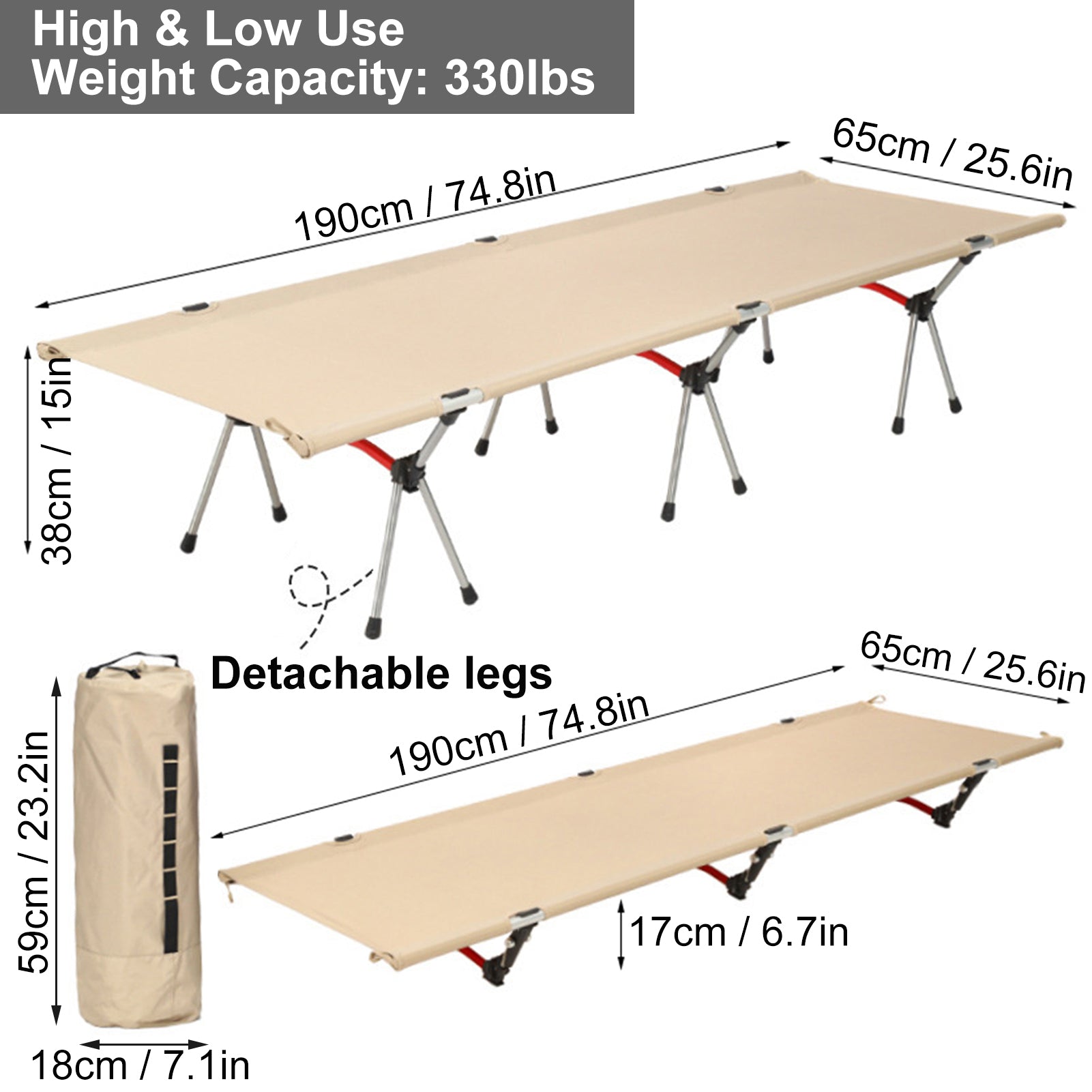 Portable Folding Camping Sleeping Bed