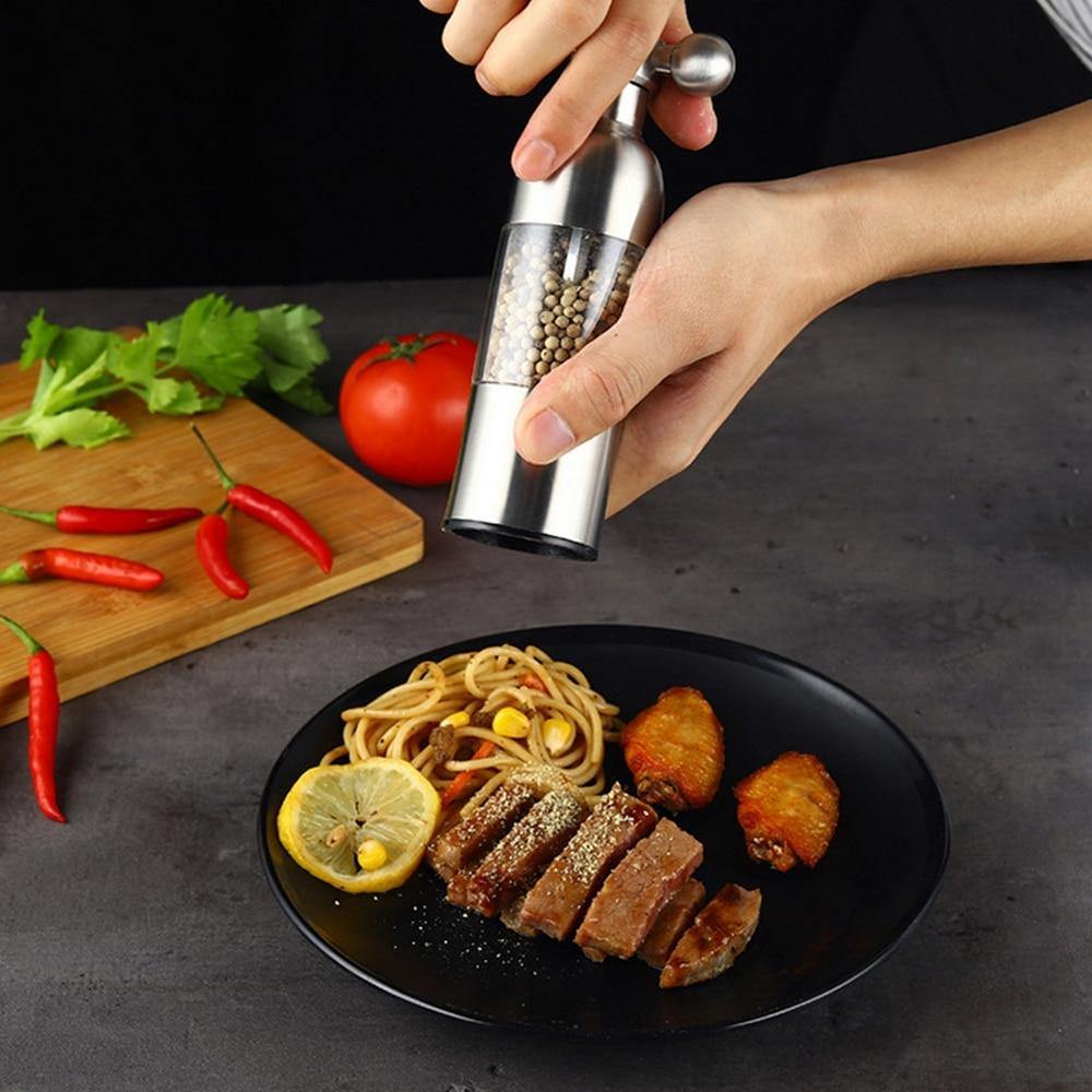 Stainless Steel Elegant Ceramic Seasoning Grinder