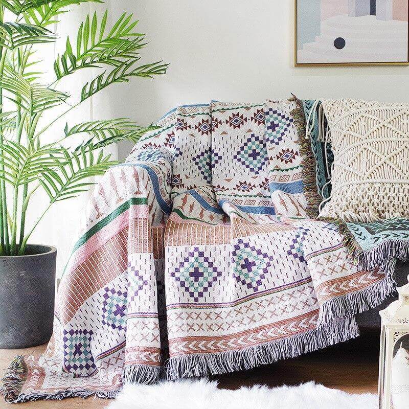 Boho StyleKnitted Blanket