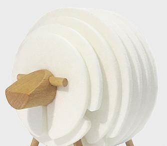 Sheep Shape Anti Slip Drink Coasters