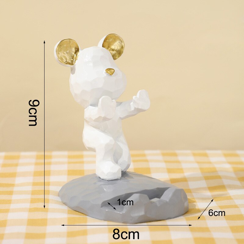 Mini Karate Bear Phone Stand