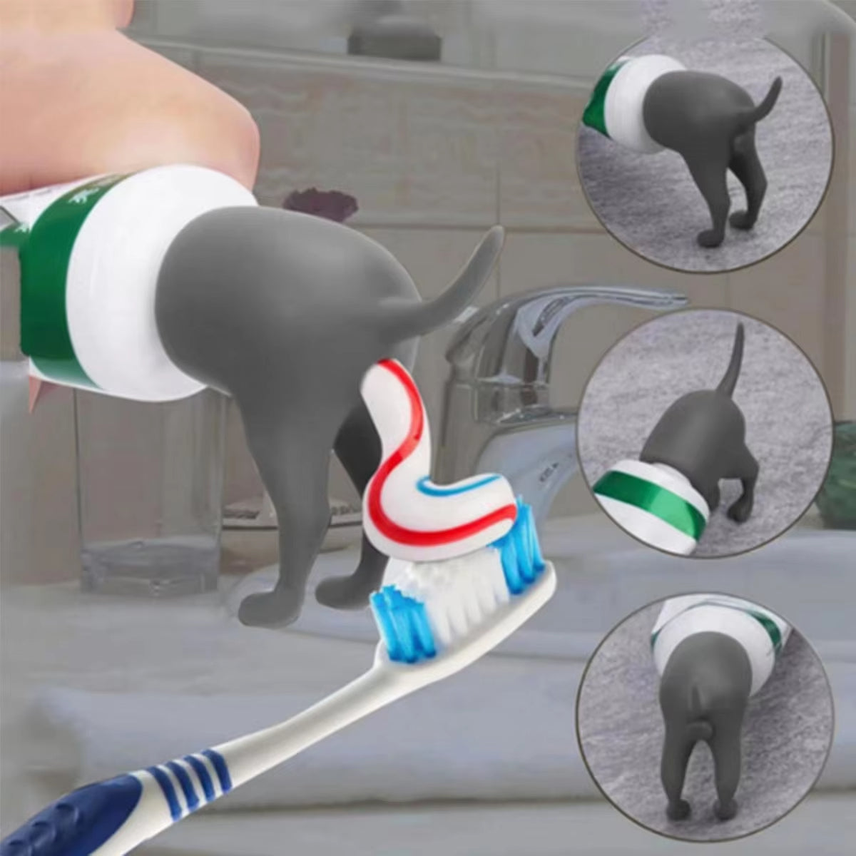 Dog Butt Creative Toothpaste Dispenser