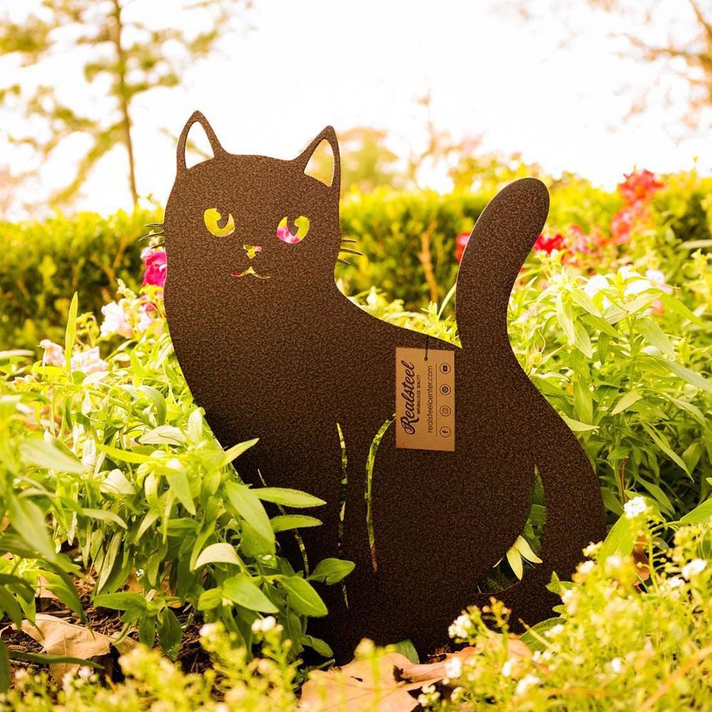 Mystical Black Cat Creative Garden Figure