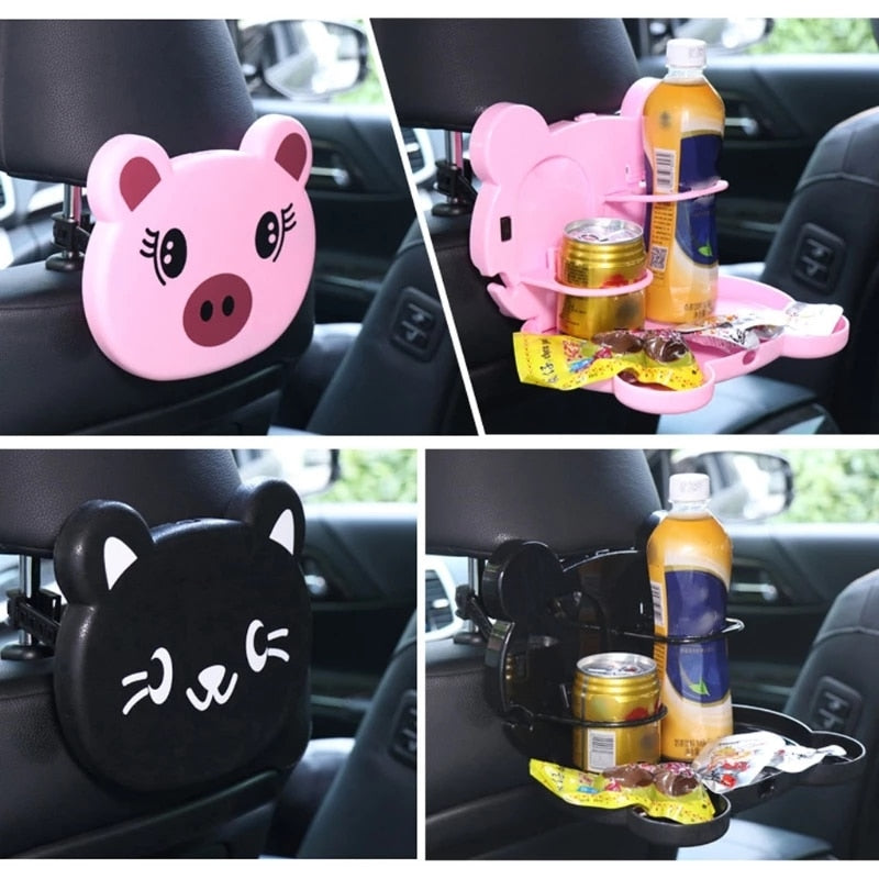 Multifunctional Mini Panda Car Backseat Tray