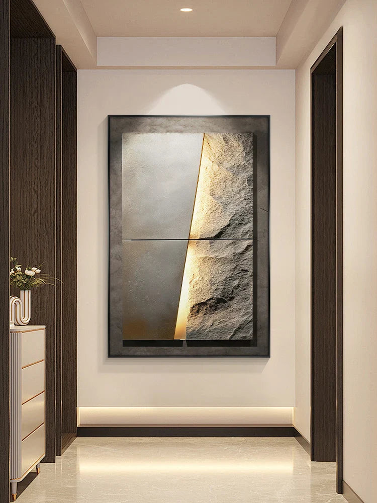 New Rock Texture Led Porcelain Wall Lamp