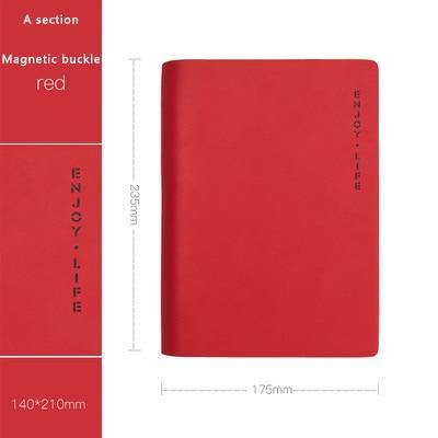 High-grade Pastel Leather Surface Business Notebook