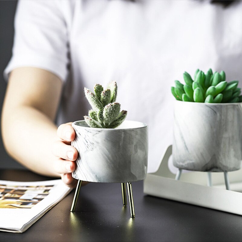 Nordic Marble Minimalist Flower Vase