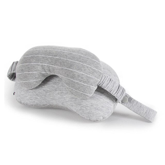 Multi-Function Travel Must Portable Neck Pillow & Eye Mask & Storage Bag