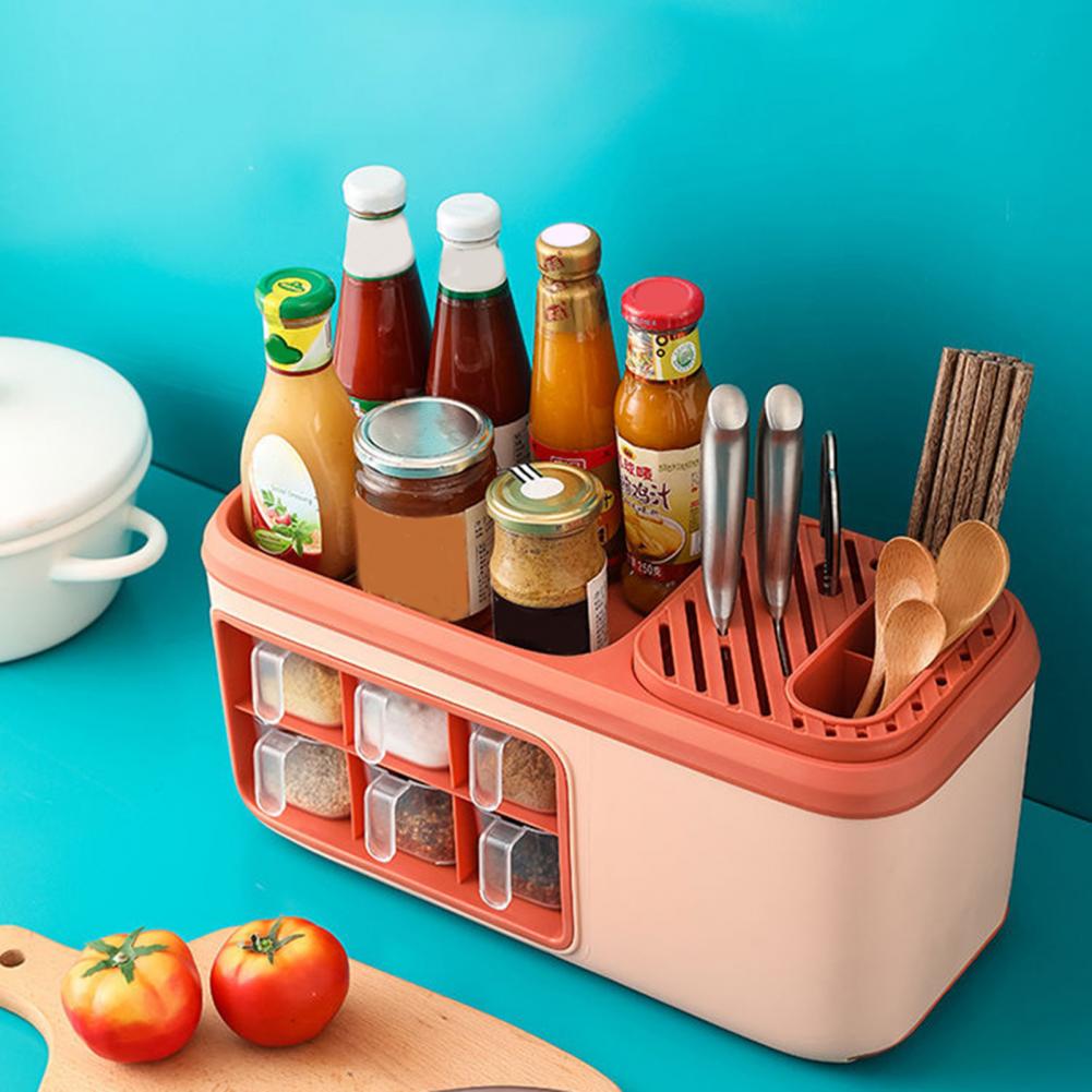 Multifunctional Kitchen Seasoning Holder Storage Organizer