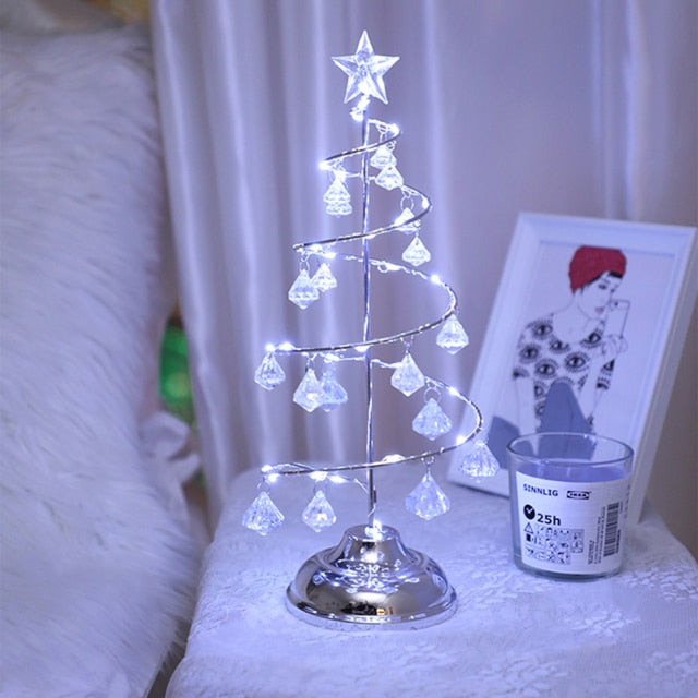 Led Christmas Tree Table Lamp