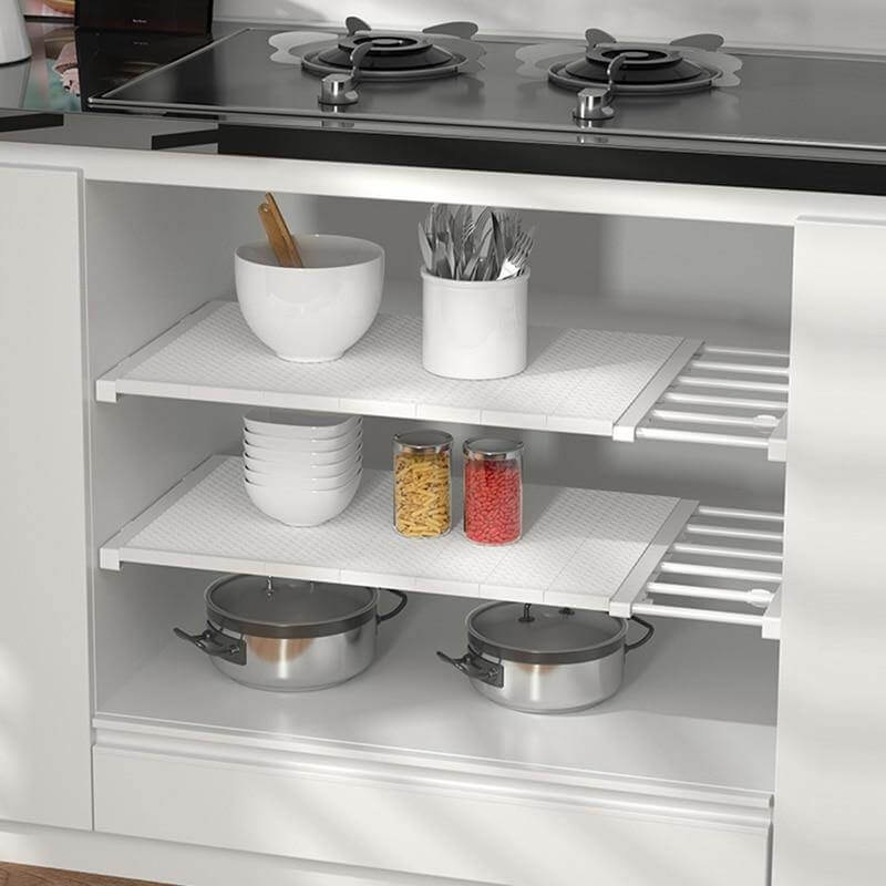 Retractable Cabinet Organizer Storage Shelf