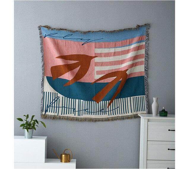 Nordic Geometric Throw Blankets