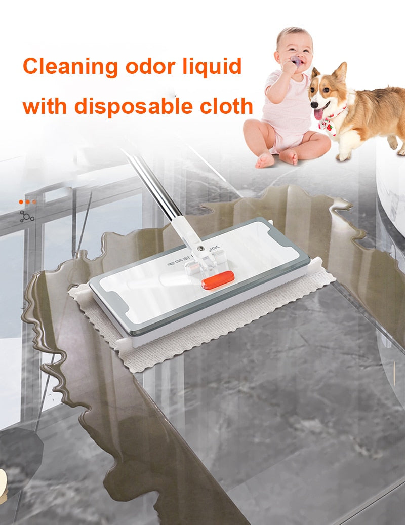 Hands-Free Reusable Magic Easy Disposal Mop