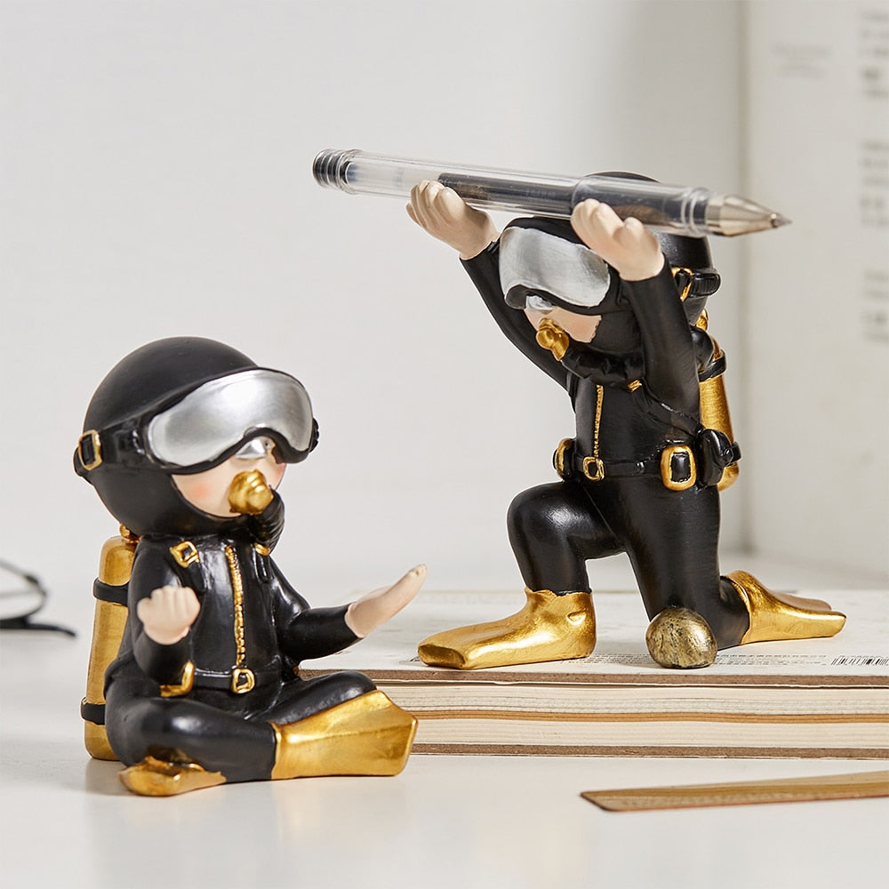 Handmade Creative Cute Diver Figurines