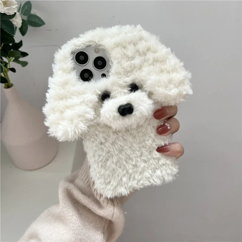 Cute Dog Fluffy Snuggly iPhone Case