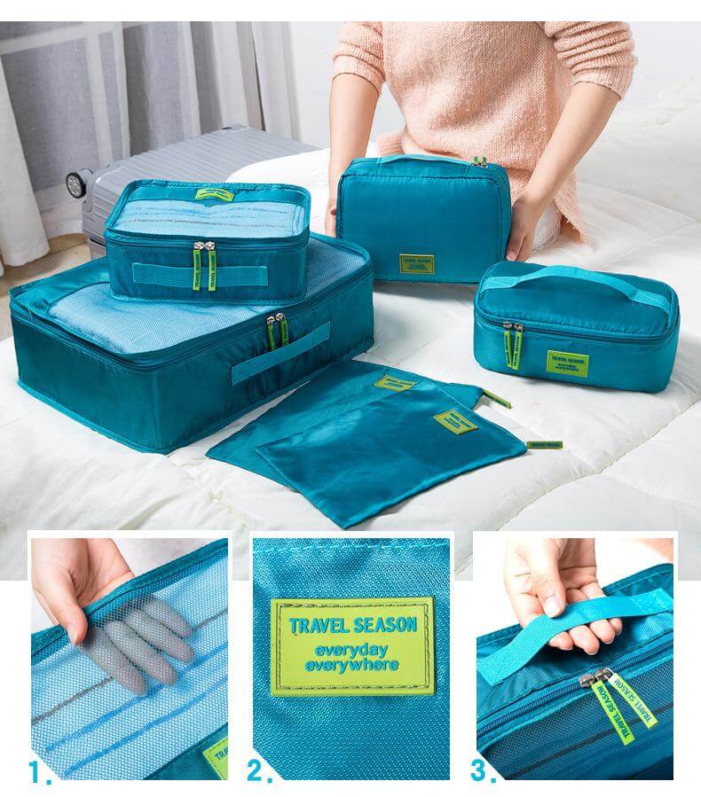 7pcs/Set Packing Waterproof Cubes