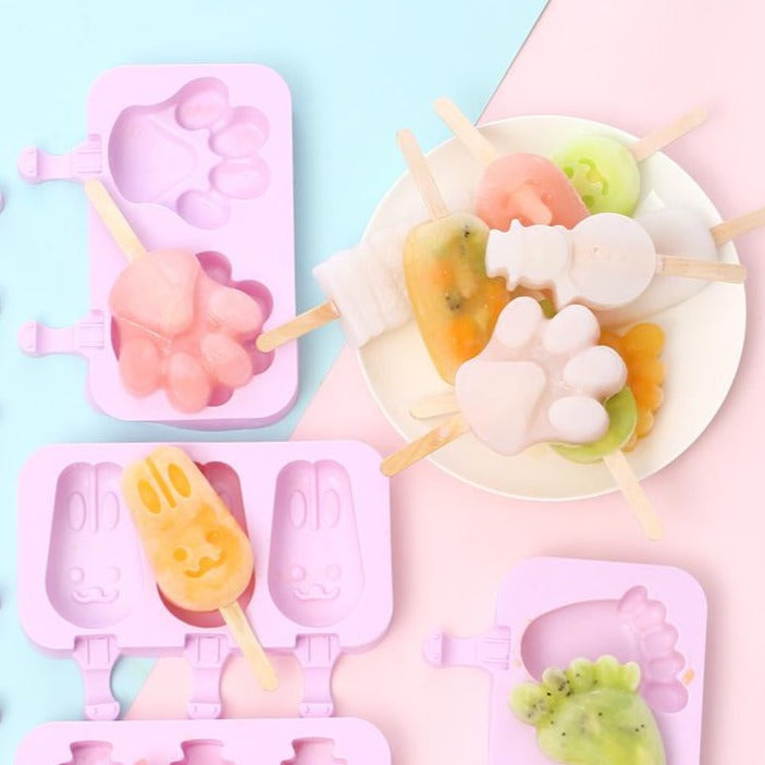 Cute Rabbit Ice Cream Molds