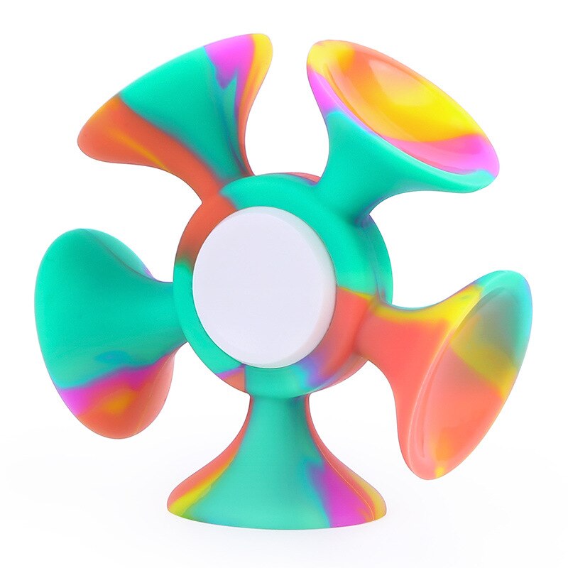 Anti-stress Silicone Colorful Hand Spinner