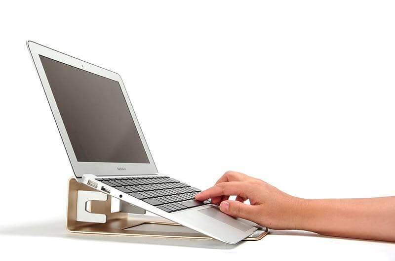 2 In 1 Function Vertical Bracket Base/ Ergonomic Laptop Stand for Macbook