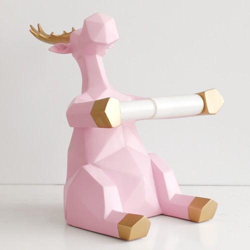 Happy Elephant Deer Toilet Paper Holder