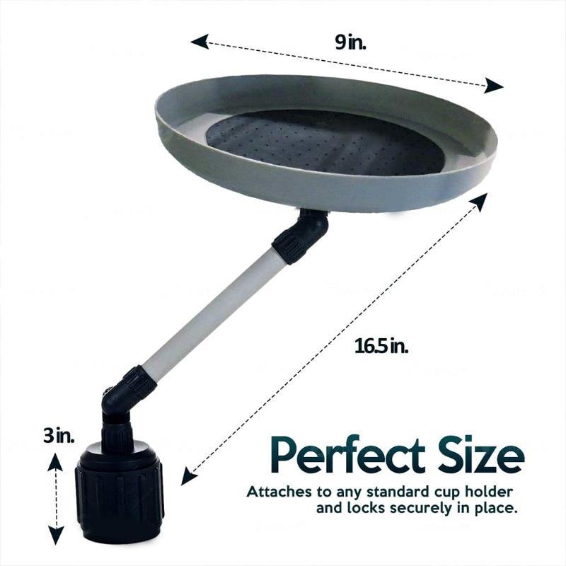 Multifunctional Adjustable Rotating Car Food Tray