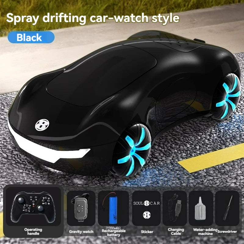 Rechargeable Gesture Control RC Spray Effect Stunt Car