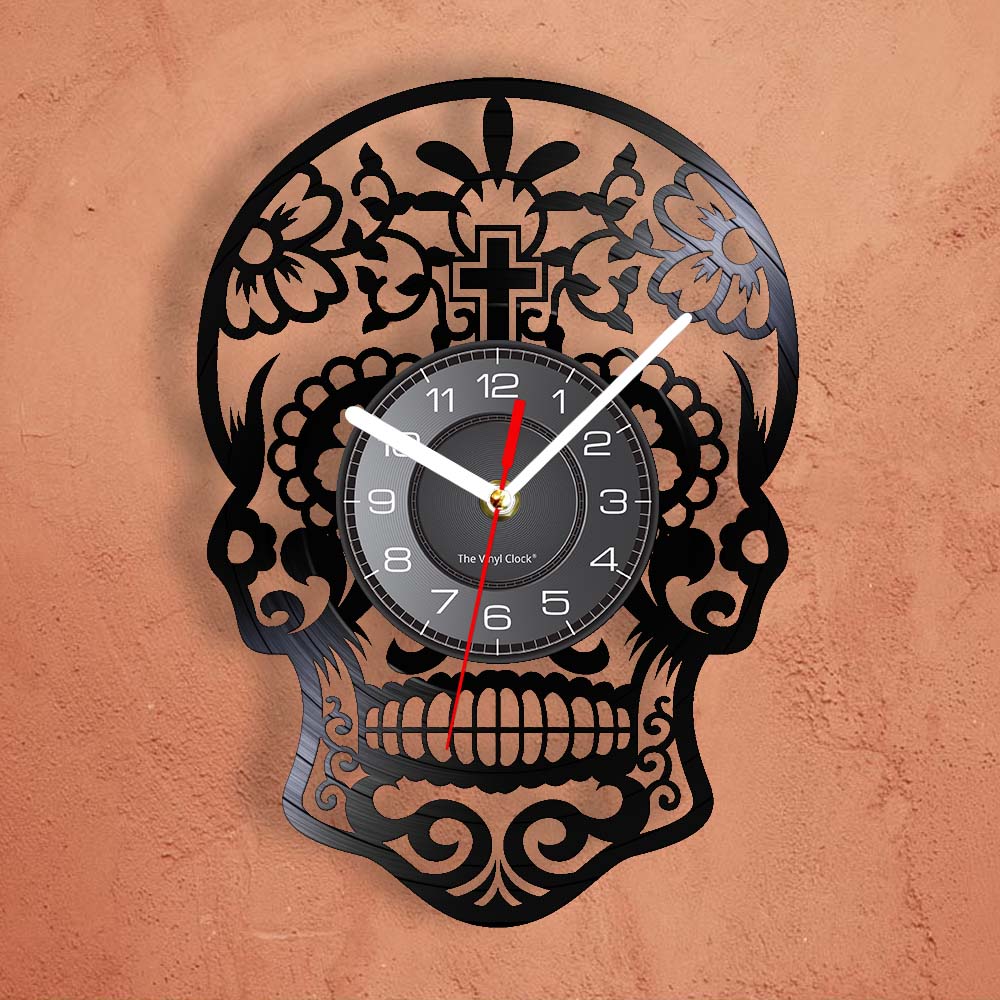 Skull Gothic Wall Clock