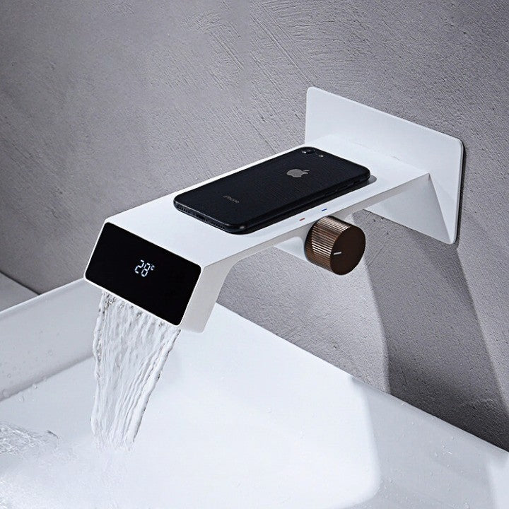 High-End Digital Display Futuristic Bathroom Faucet