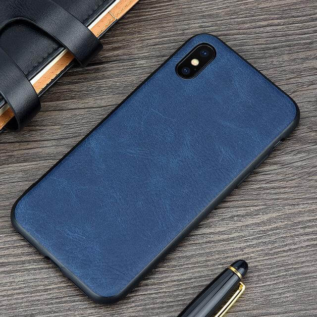 Vintage PU Leather Case for iPhone X and Other Models