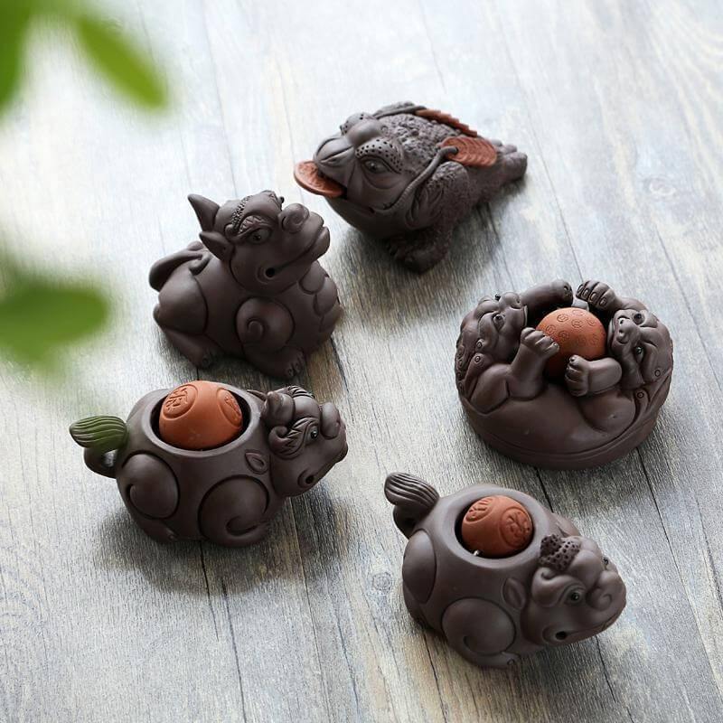 Japanese Creative Toad Tea Pet Set