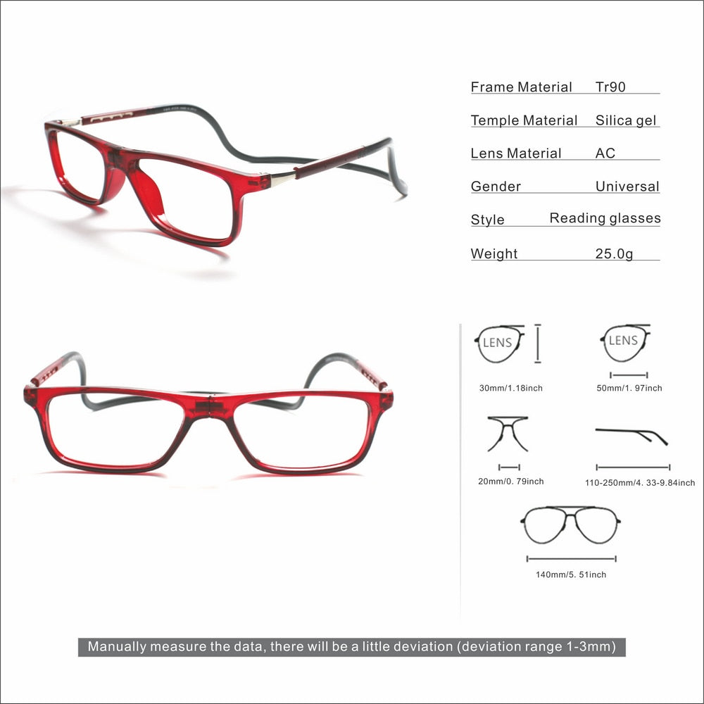 Magnetic Neck Strap Reading Glasses