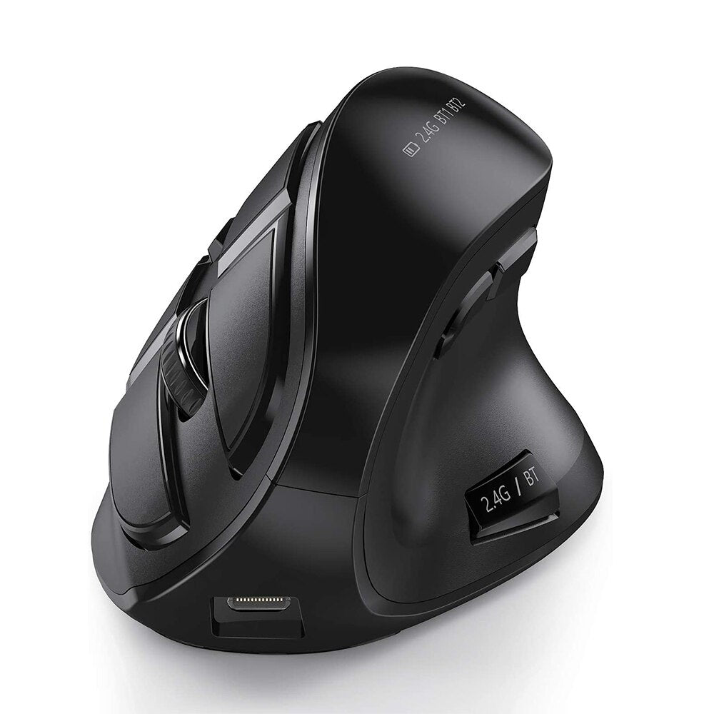 Vertical Ergonomic Soft Click Wireless Mouse