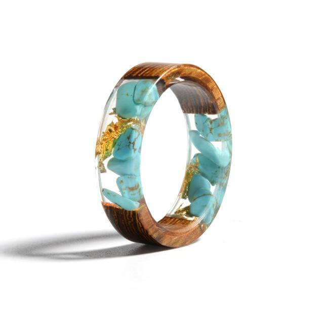 Handmade Colorful Wood Love Ring