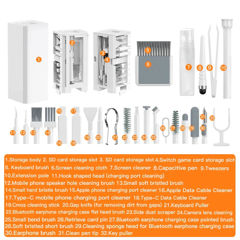 All-In-One 32Pcs Computer Phone Cleaning Kit