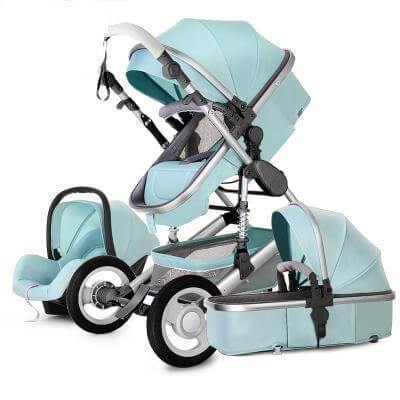 European 3 in 1 Baby Strollers with baby basket and carriage