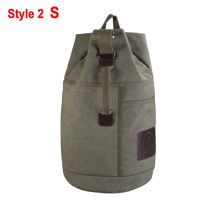 Nomad Friendly Canvas Bucket Bag Backpack