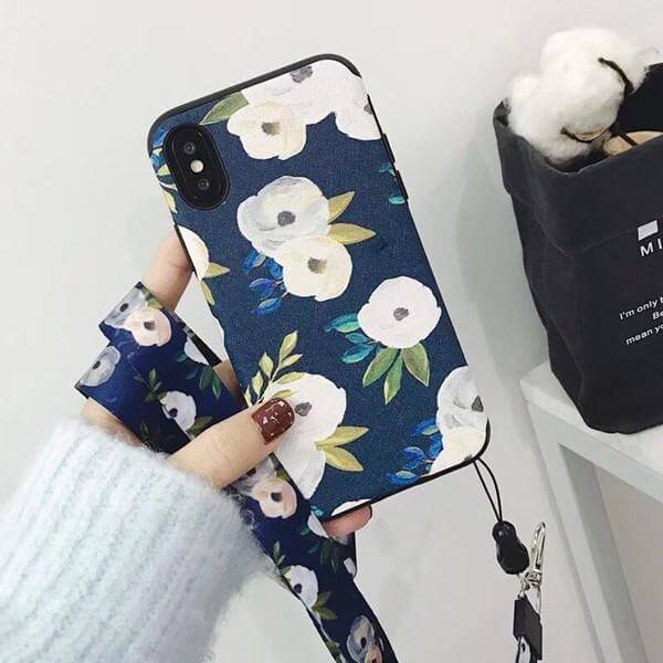 Fresh Camillia Flower Soft Silicone Iphone Cases