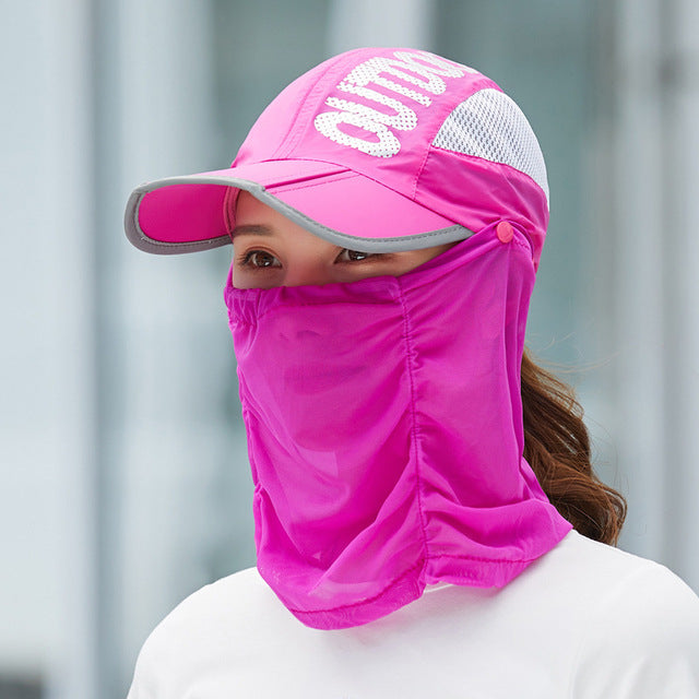 Anti-Ultraviolet Outdoor Breathable Summer Mask Hat