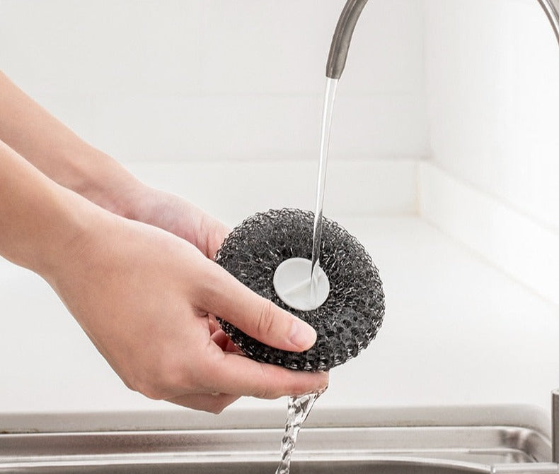 Easy Dishwashing Stainless Steel Ball Brush