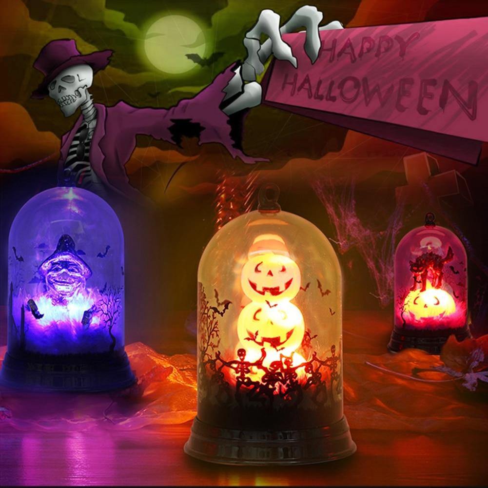 Halloween Scene Witch Night Lamp Decoration