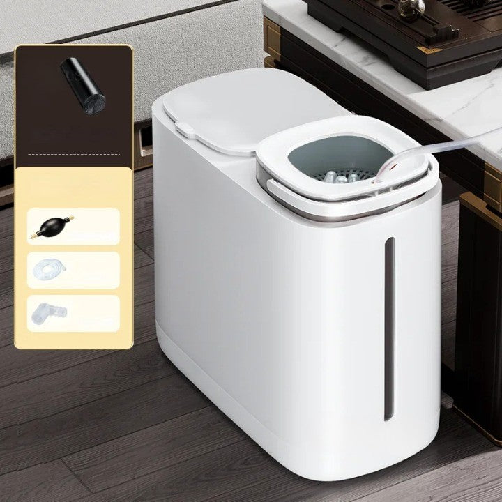 Dual Compartment Dry Wet Section Efficient Modern Home Trash Can