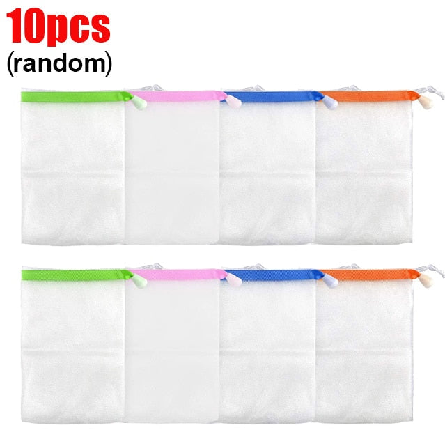 10Pcs Hangable Soap Organizer Mesh Bag