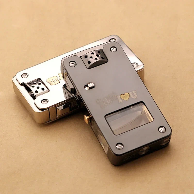 Premium Ruler Design Windproof Metal Lighter