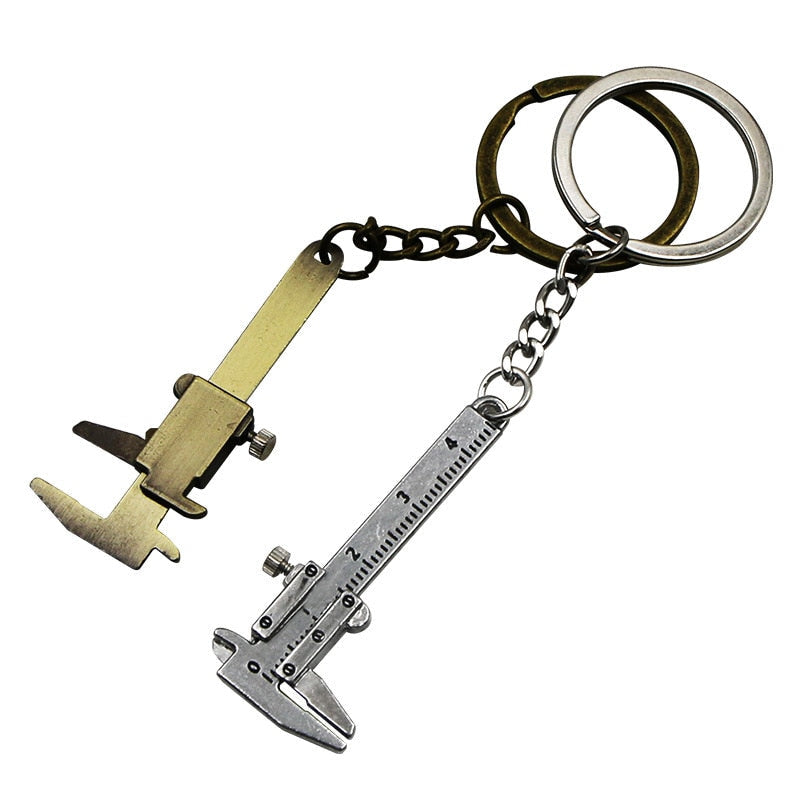 Mini Caliper Ruler Keychain