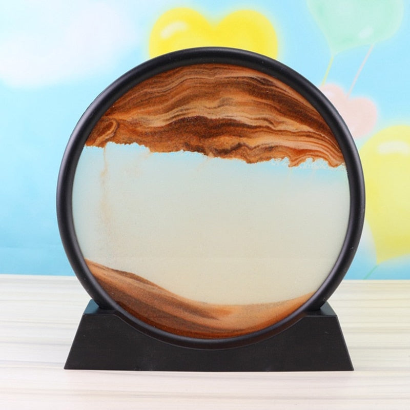 3D Landscape Relaxing Flowing Sand Decoration