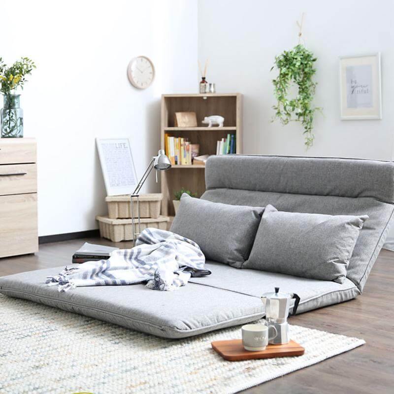 Modern Japanese Style Floor Legless Couch