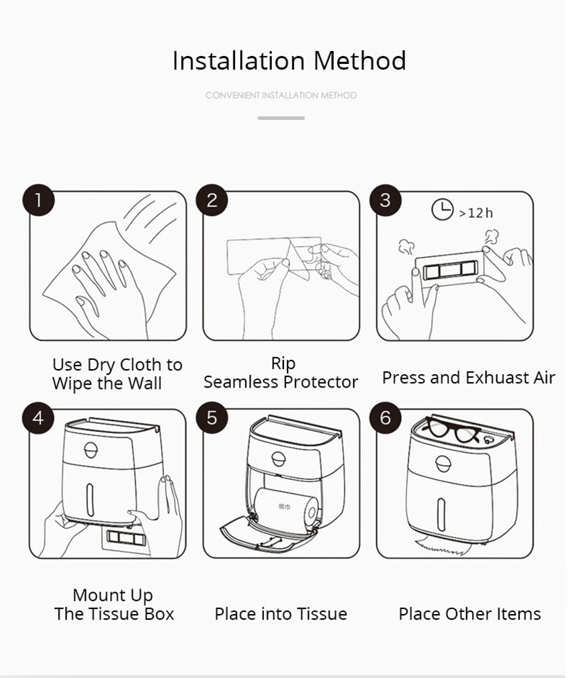 Waterproof Toilet Paper Holder Storage Box