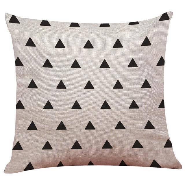 Geometrical Lovely Black and White Home Pillow Cases