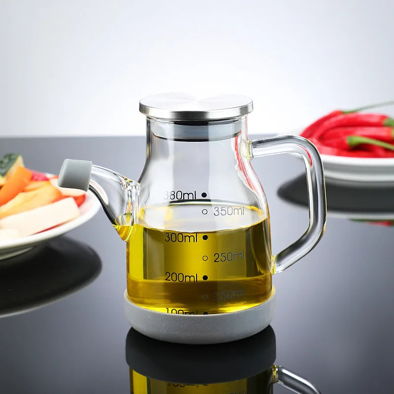 Pure Glass Measuring Scale Oil Dispenser  Bottle