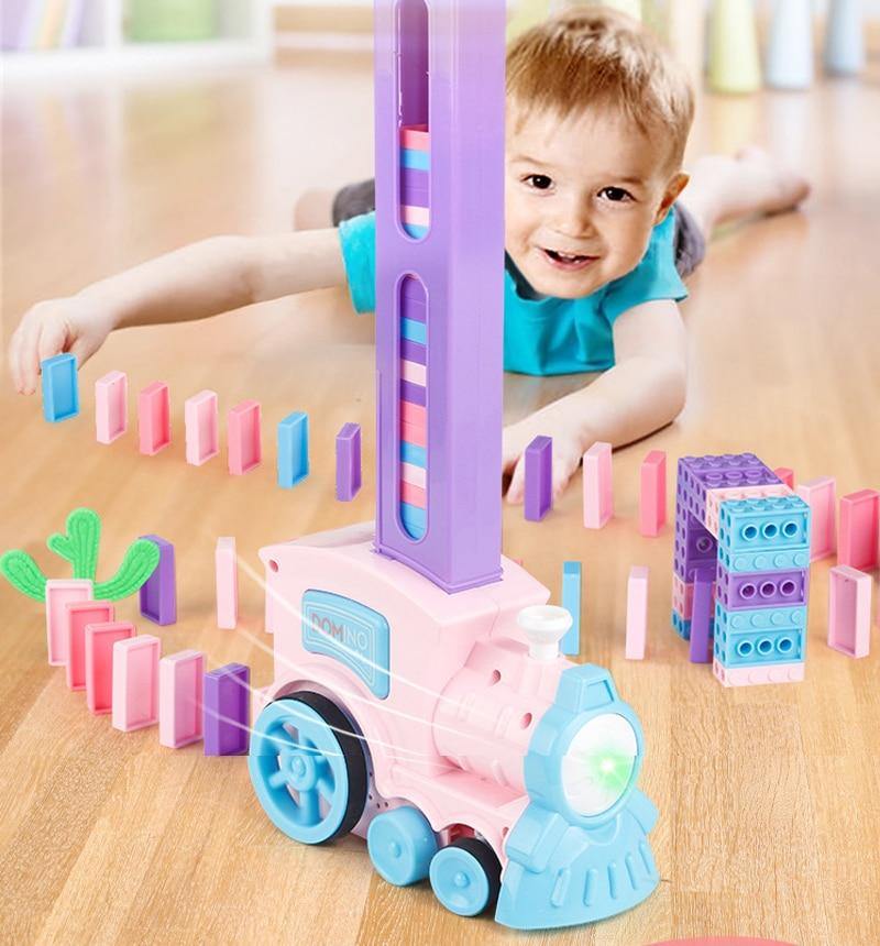 Train Domino Maker Toy Set